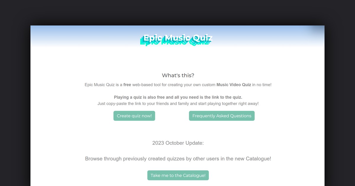 EpicMusicQuiz Showcase