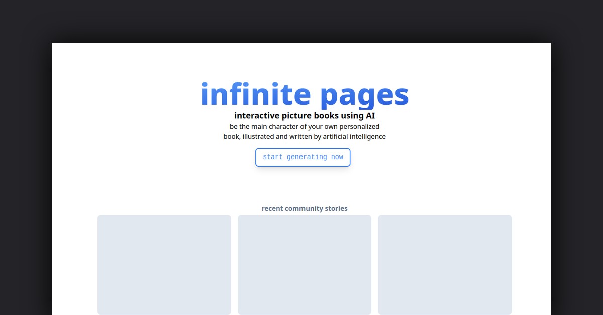 Infinite Pages Showcase