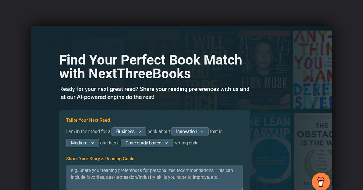 NextThreeBooks Showcase