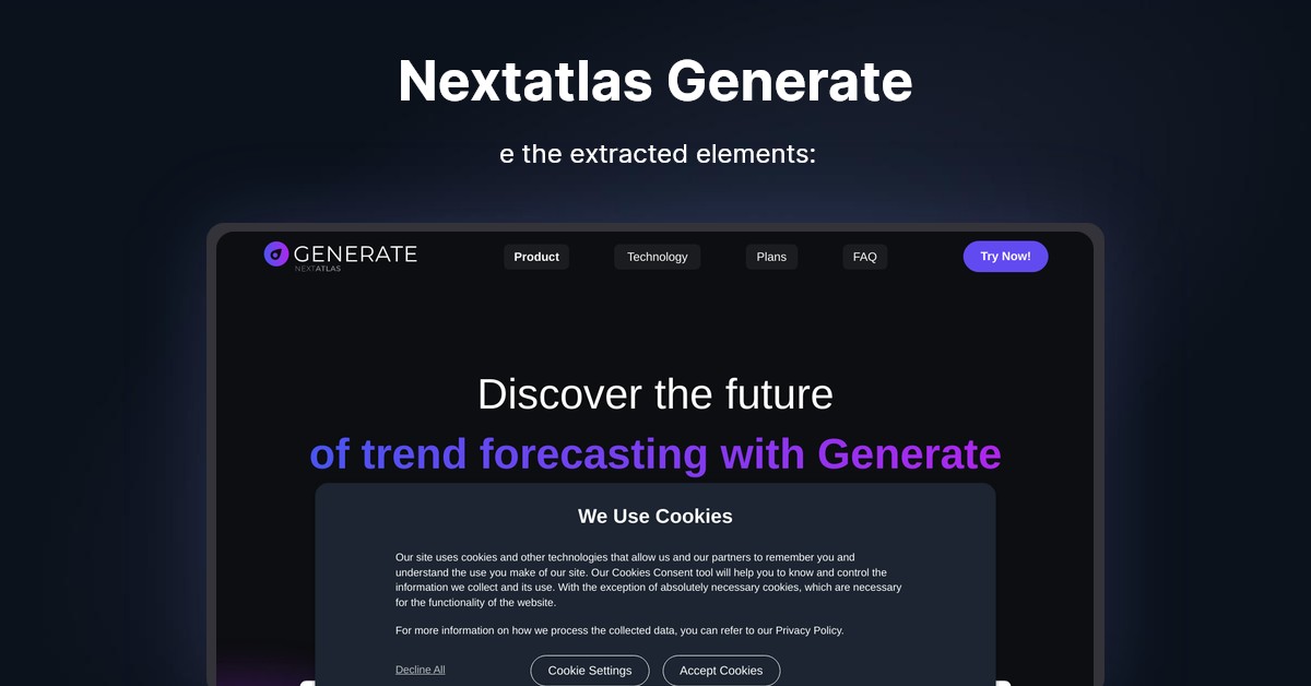 Nextatlas Generate Showcase