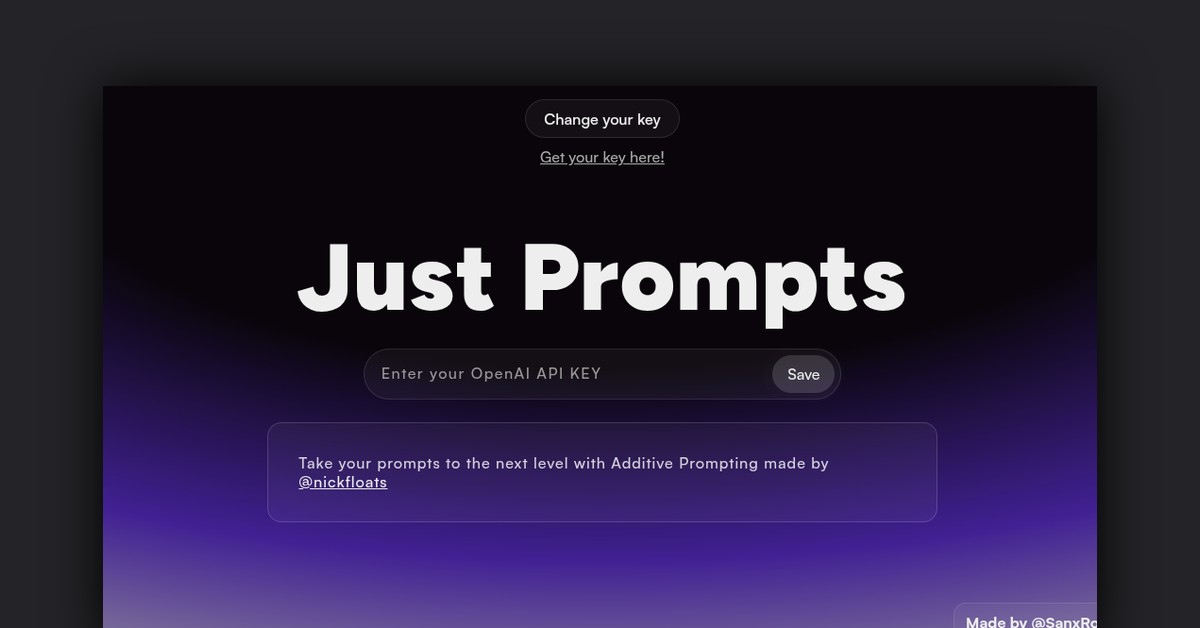 Just Prompts Showcase