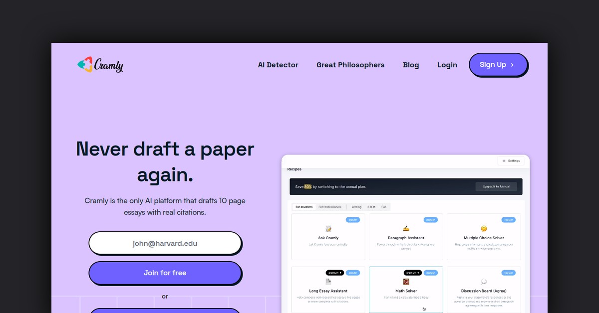 Cramly.ai Showcase