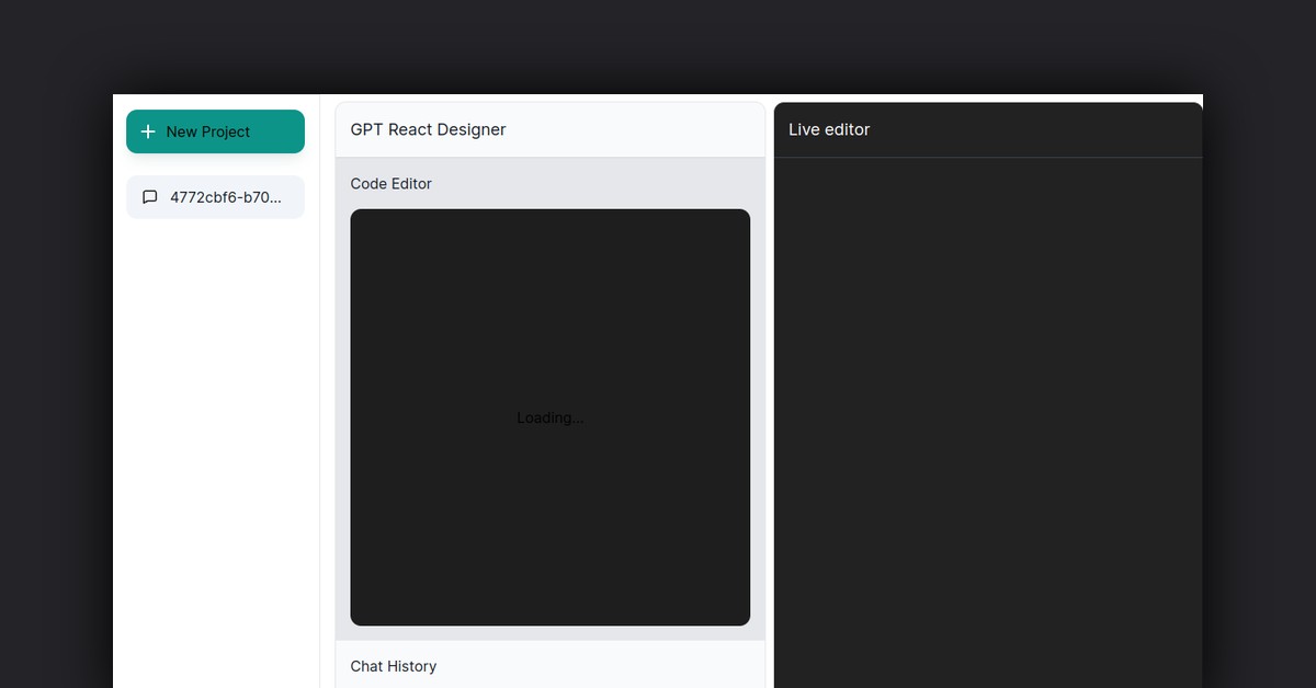 React GPT Designer Showcase