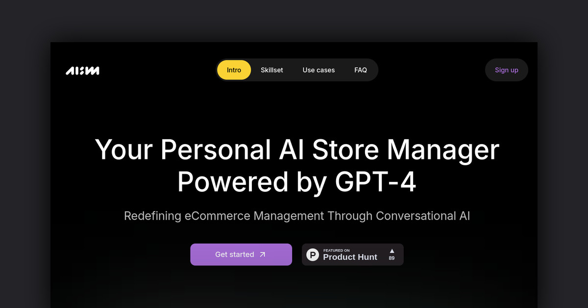 AI Store Manager Showcase
