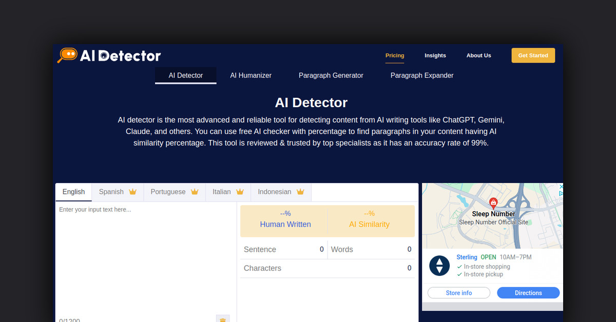 AI Detector Showcase