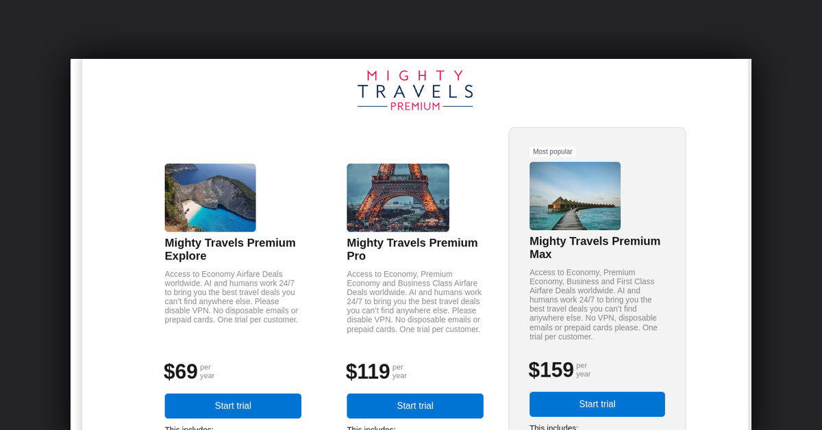 Mighty Travels Showcase