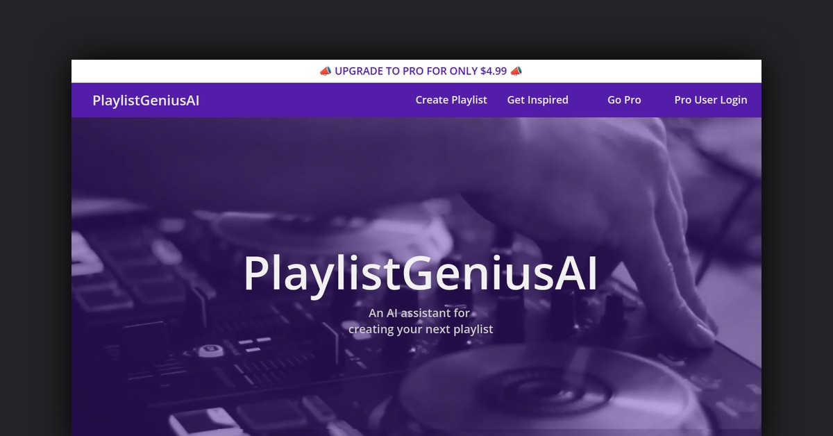 Playlist Genius Showcase