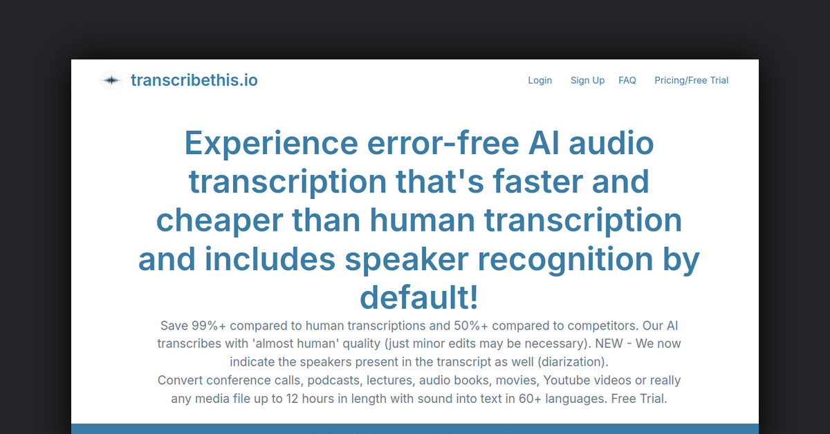 Transcribethis Showcase