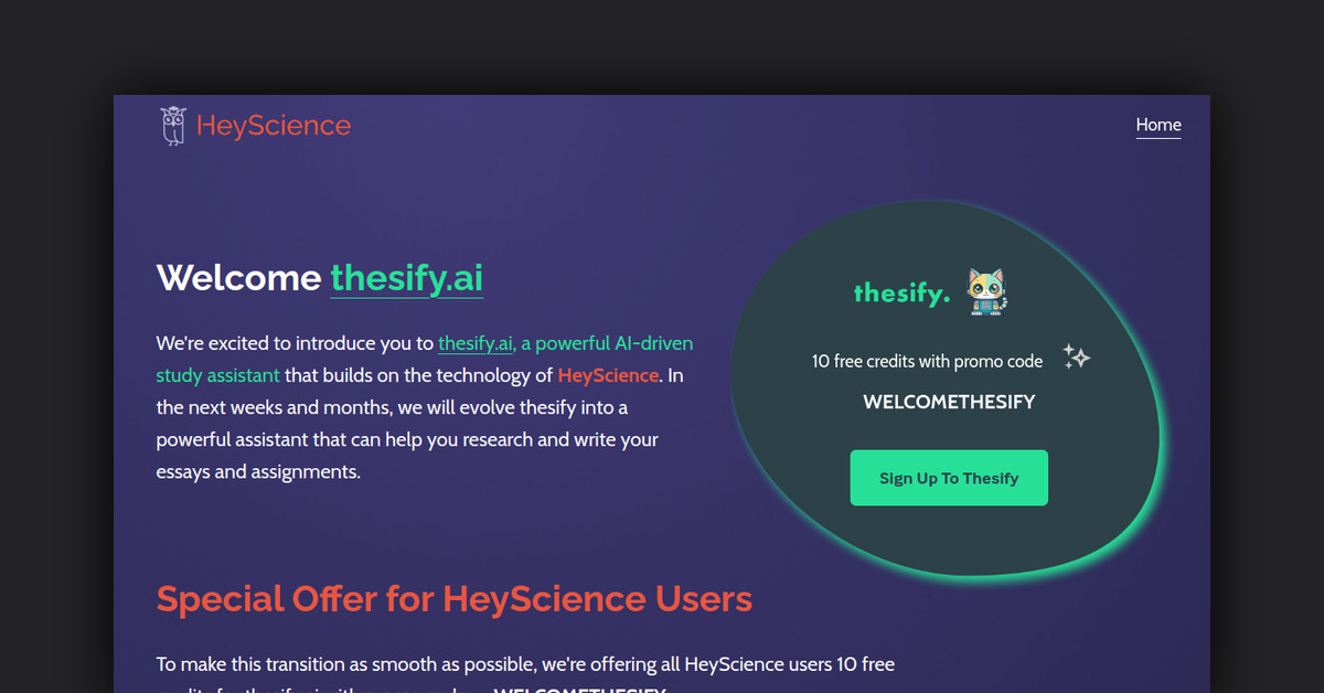 HeyScience Showcase