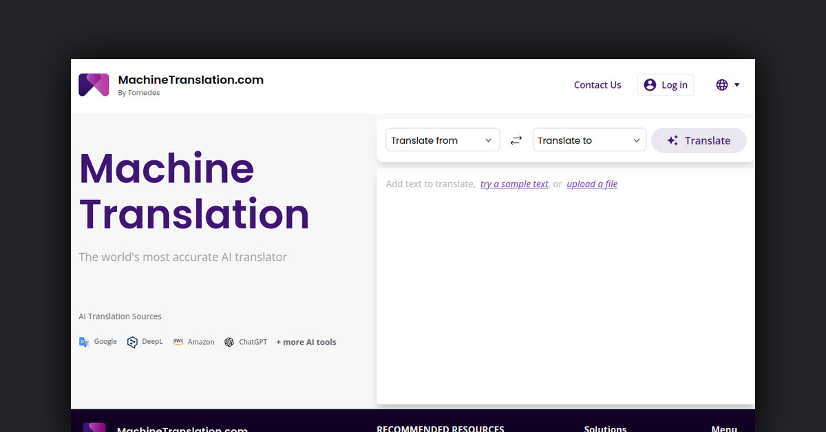 Machine Translation Showcase