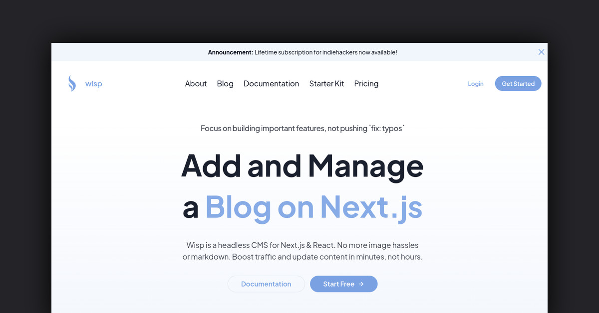 Wisp CMS Showcase