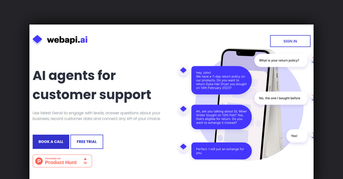 Webapi.ai 2.0 Showcase