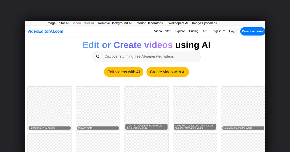Video Editor AI Showcase