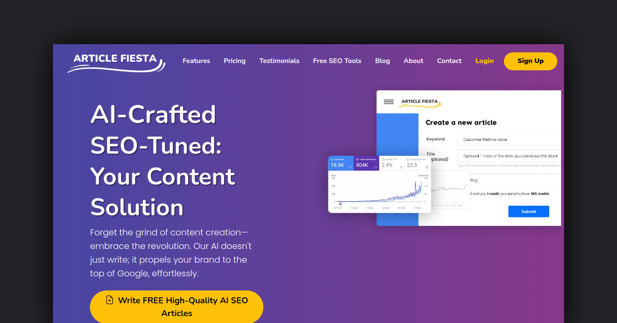 Article Fiesta Showcase