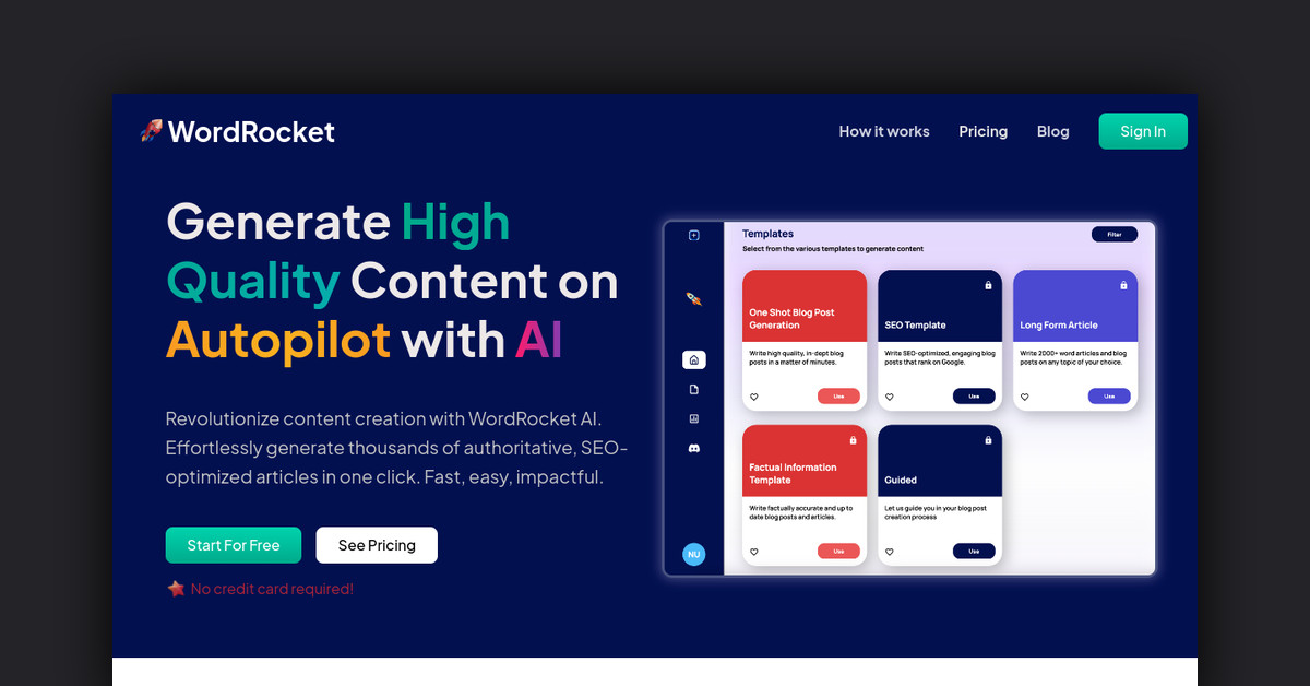 WordRocket AI Showcase