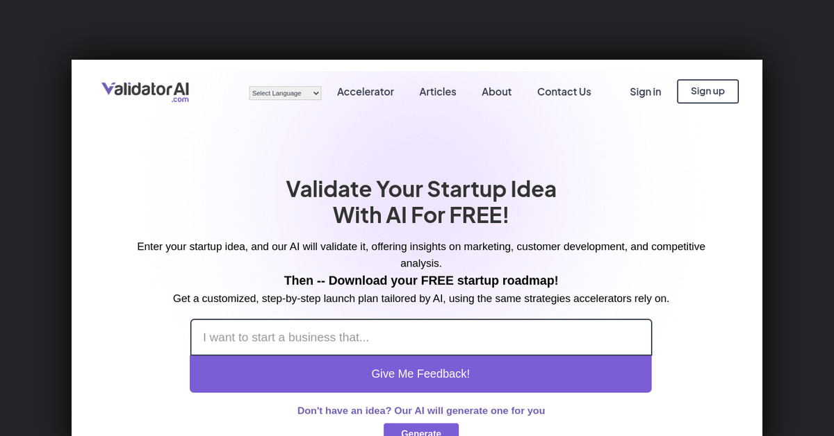 Validator AI Showcase