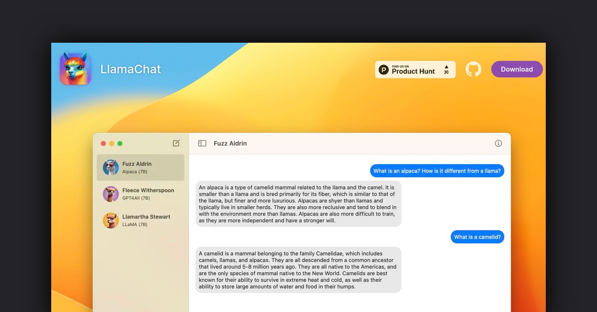 LlamaChat Showcase