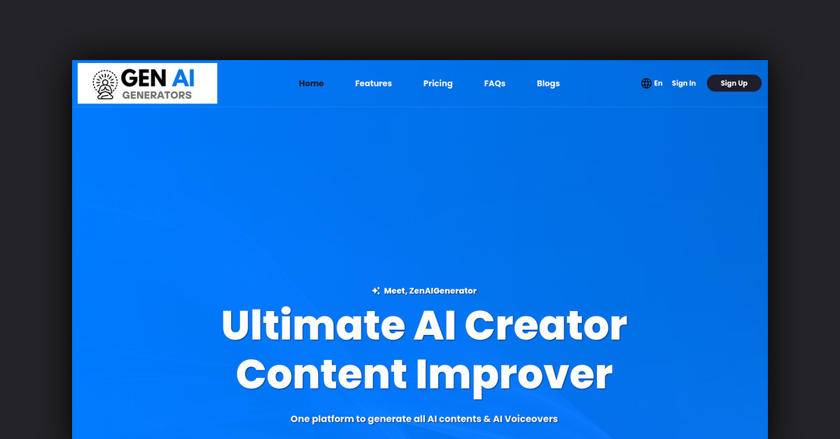 Zen AI Generator Showcase