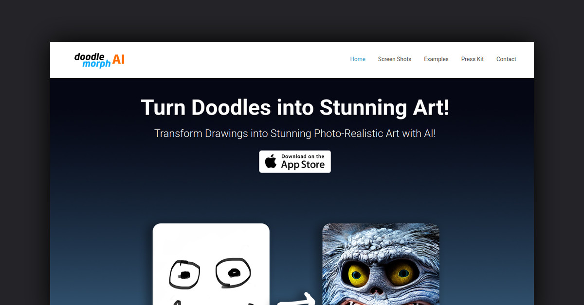 Doodle Morph AI Showcase
