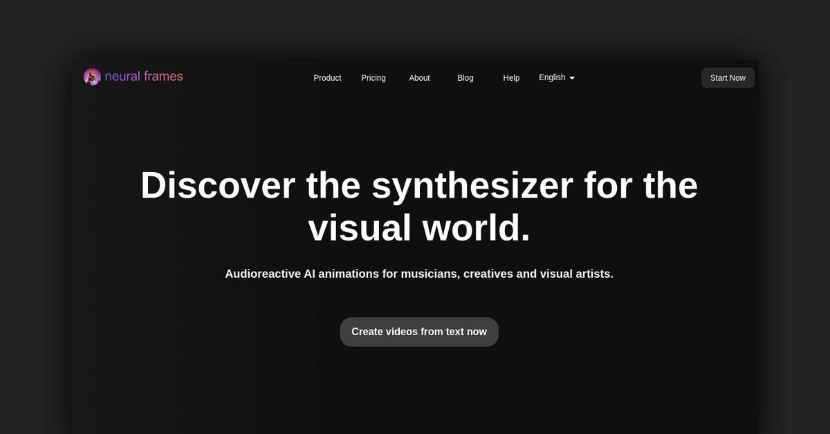 neural frames Showcase