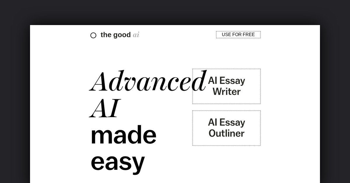 The-good-AI Showcase