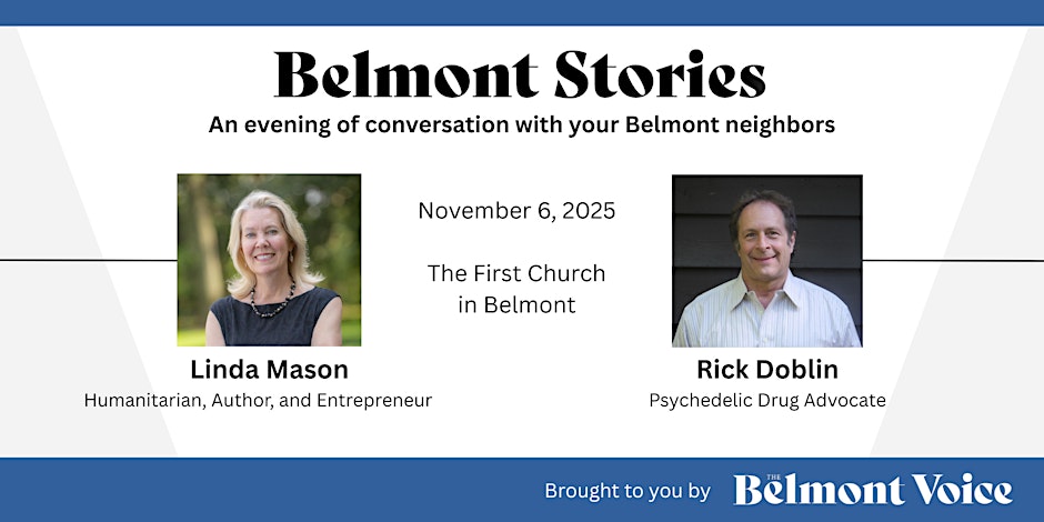 An Evening with Linda Mason and Rick Doblin, presented by The Belmont Voice | Parish Hall